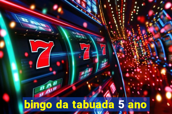 bingo da tabuada 5 ano